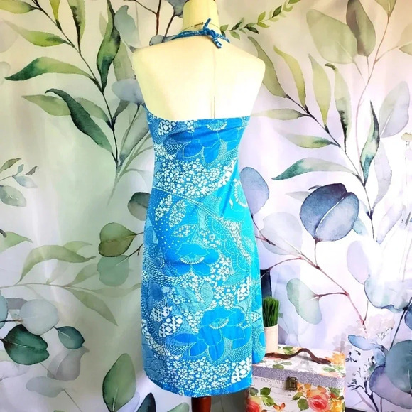 MAURICES | Halter High Low Dress in Blue sz S - Picture 3 of 6